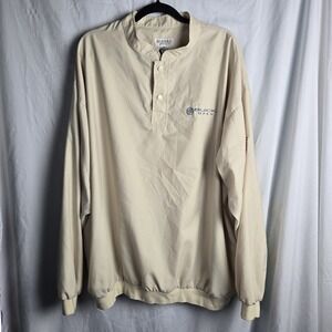 Vintage Men's XXL Golf Windshirt Sport Haley Embroidered Buick Open Logo Flag